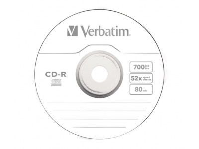 Media CD-R Verbatim 700MB 52x 80min